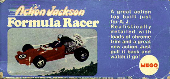 mego Action Jackson Formula 1 Racer