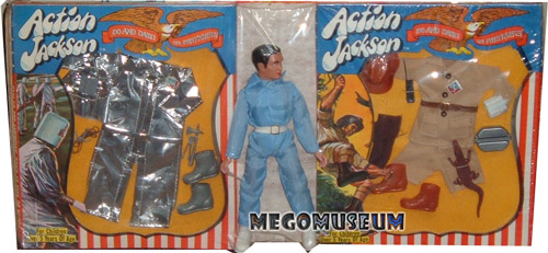 Captain Eagle was often found shrunk wrapped to two or more Action Jackson outfits