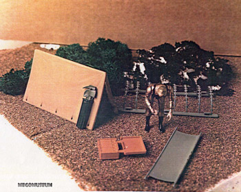 Eagle Force Tent Playset shown in this early production photo