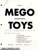 1960 Mego Catalog