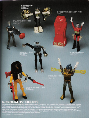 Mego basic Micronauts figure assortment