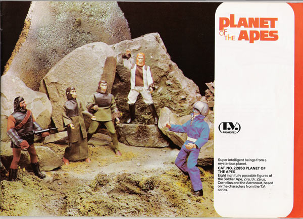 The first assortment of Mego Palitoy Planet of the Apes Figures