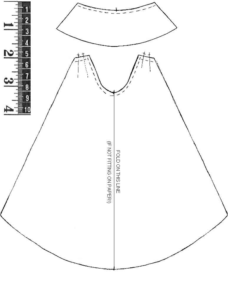 Cape Sewing Template For Dress