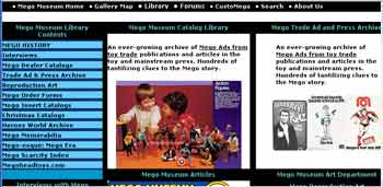 The new Mego library Section at the Megomuseum