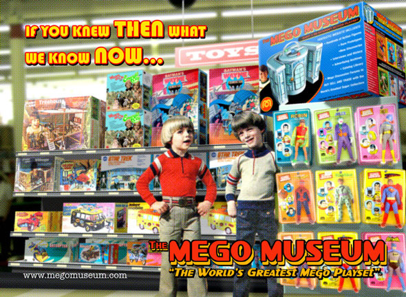 the mego museum postcard