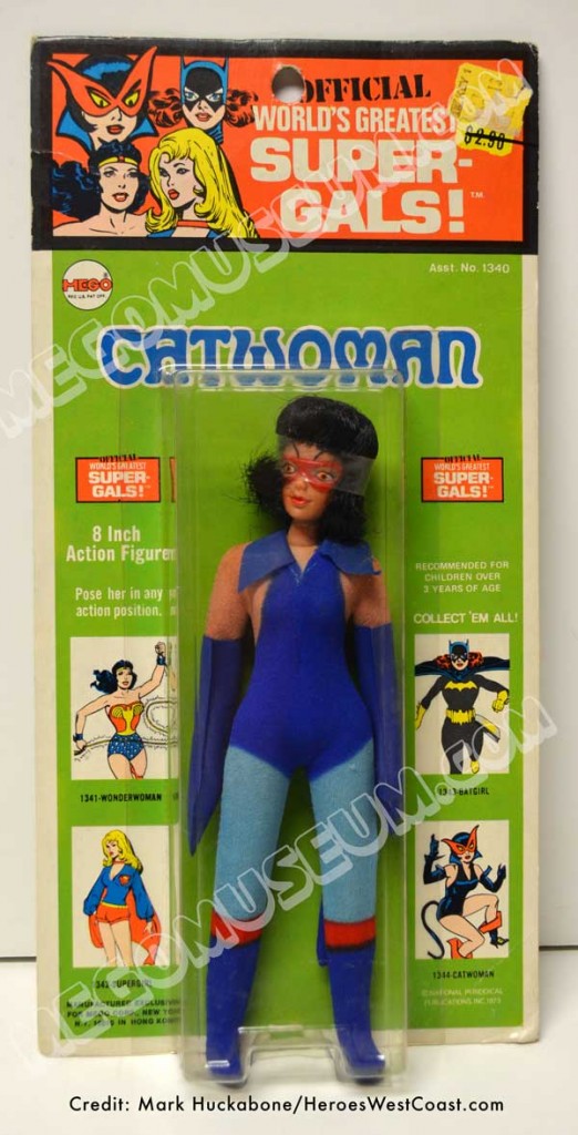 Catwoman Mego 1st Issue card with blue tights variation. 
