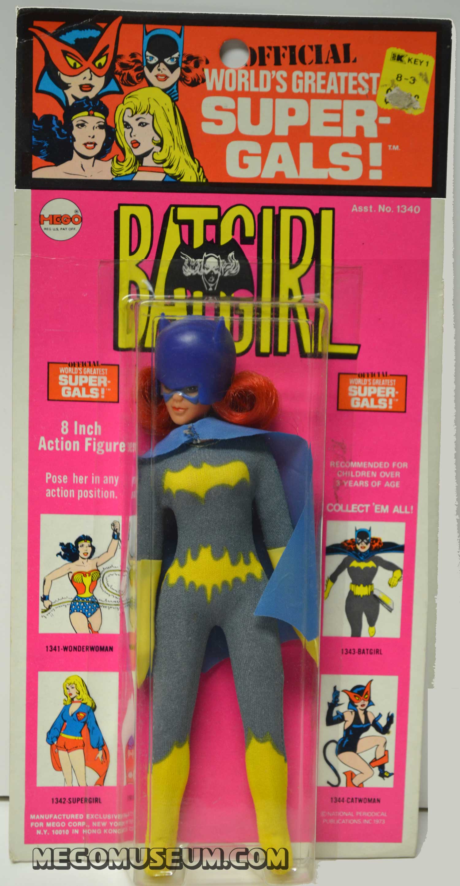 Silk Screened Batgirl on a Kresge Card