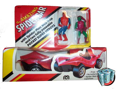 Mego Comic Action Heroes Spiderman Spidercar Decals R 