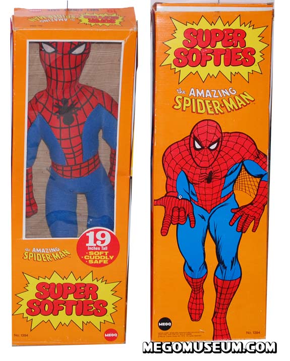  19 Mego Super Softie Spiderman MIB is incredibly rare