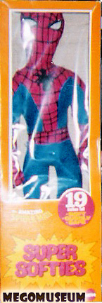 19 Mego Super Softie Spiderman MIB is incredibly rare