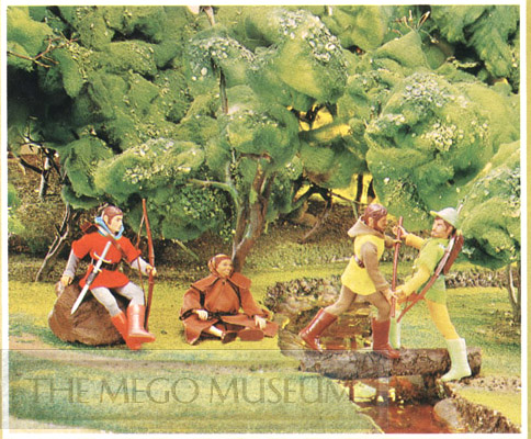 Toltoys Catalog spread of the Mego Robin Hood Crew