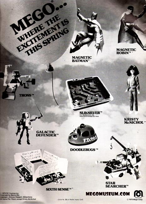 Rare Ad for the 1978 Mego lineup