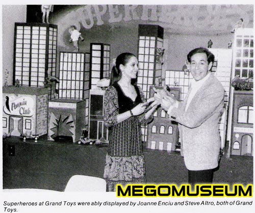 Incredibly rare 1979 shot of the Grand Toys Show room featuring Mego Superheroes