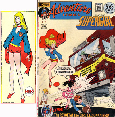 Supergirl 1972 Mego source art