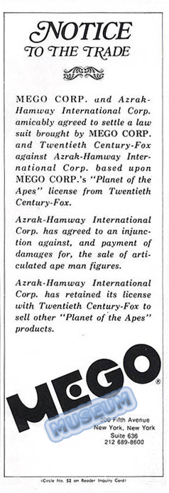 Action Apemen lawsuit