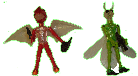 Two of the Evilites from the Lords of Light, PAC's best known and most collectible line