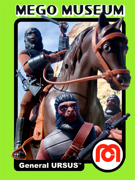 Mego General Ursus Trading Card Art