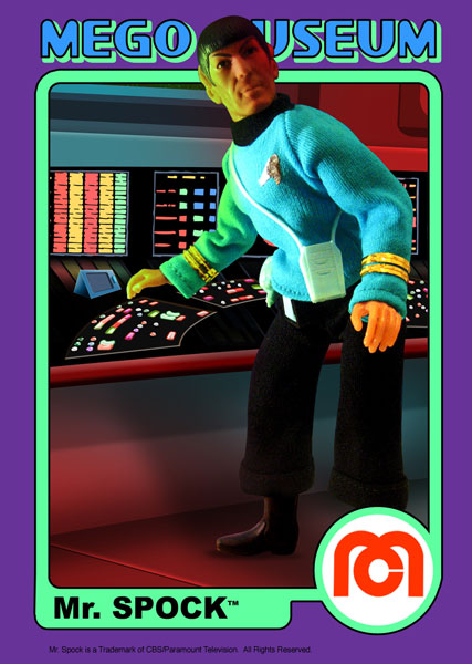 mego mister spock trading card