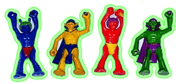 The other four Mego Star Trek Aliens, the freebies in the Gamma 6 playset