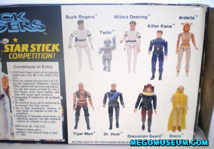 buck rogers action figures 80s