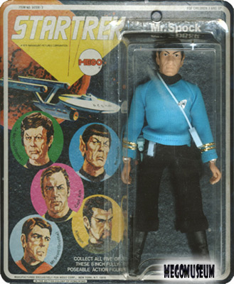 Mego Spock on an early Five Face Card