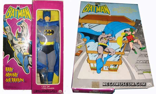 The Mego 12 inch Batman is non magnetic and has a unique box