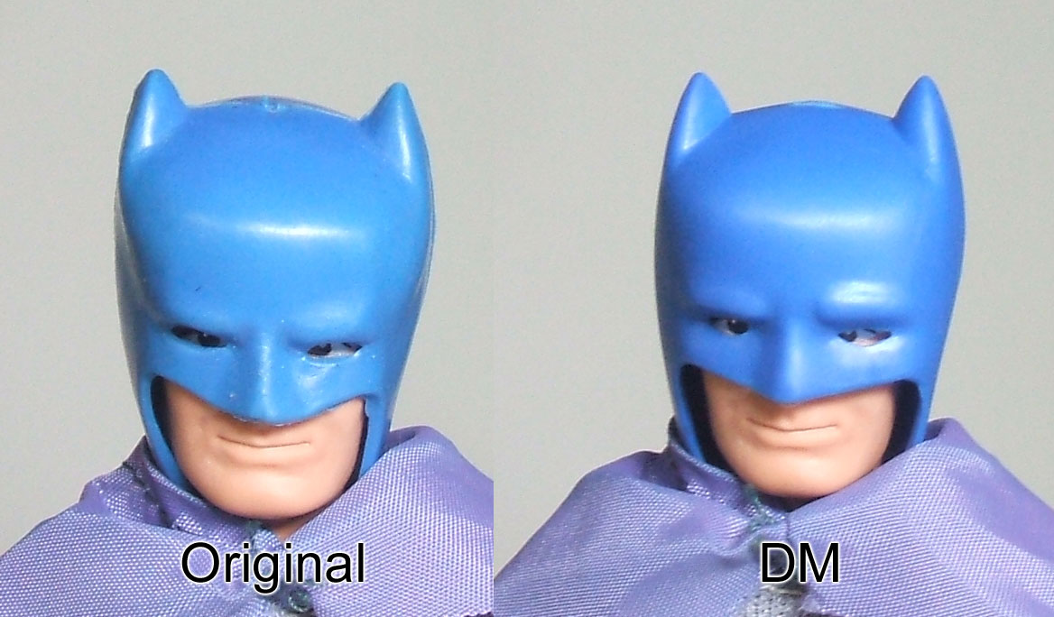 Mego Batman Removable Cowl Gloves Repro For 8” Action Figure WGSH Custom Lot 