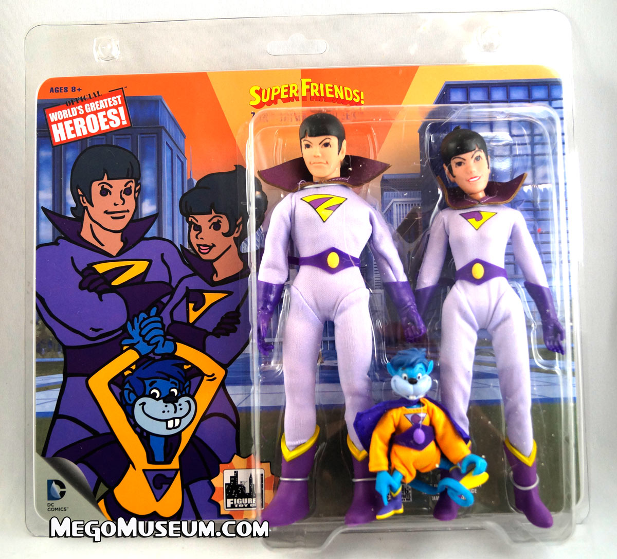 Up Close Superfriends Wonder Twins Set by Figures Toy Company Mego