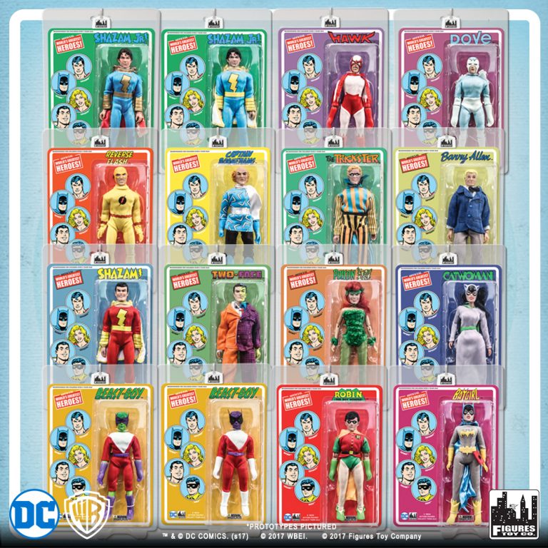 16 new Mego Style Carded Heroes from Figures Toy Company! Mego Museum