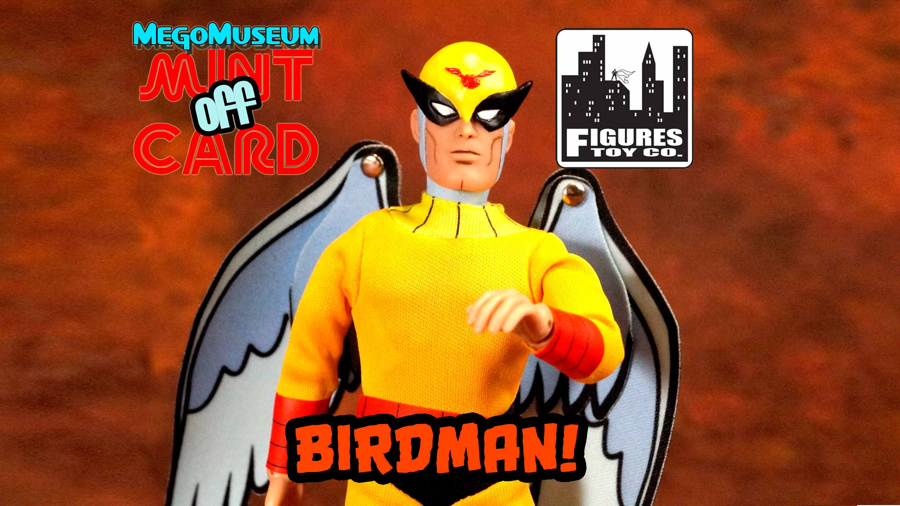 Mint Off Card Birdman from Figures Toy Company Mego Museum