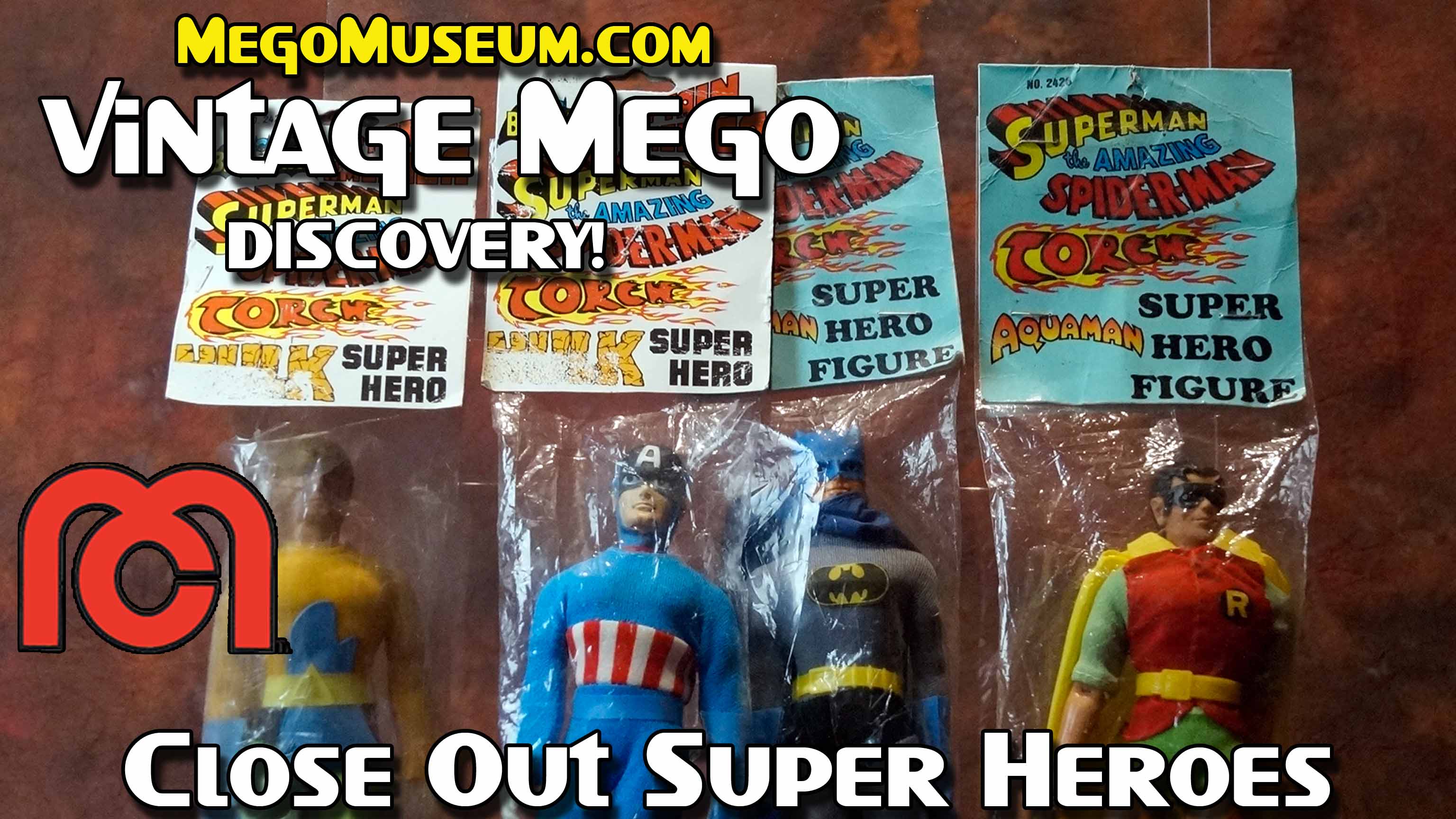 MEGO CARDED SUPER HEROES BY CANADIAN ACRYLIC DISPLAY CASE 