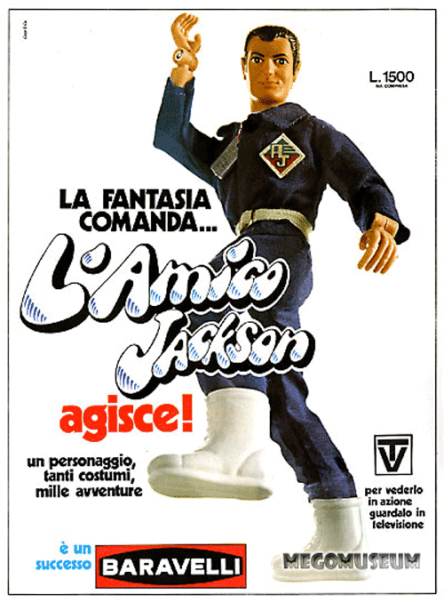 Italian featuring Bruce Wayne as Action Jackson