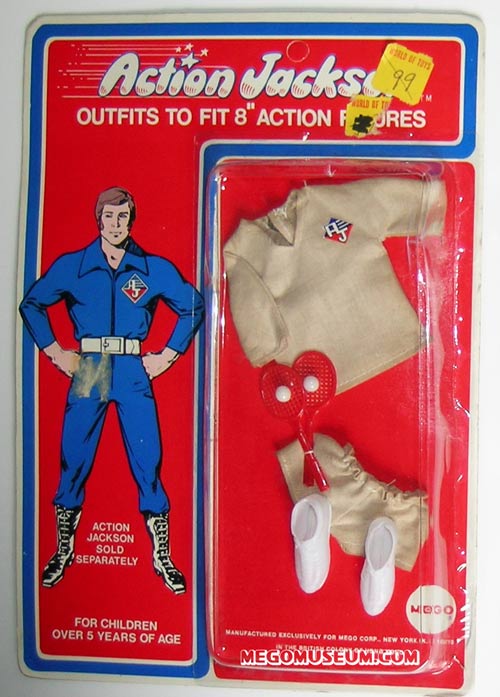 Action Jackson tennis outfit by Mego