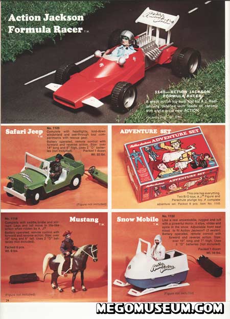 Mego 1974 Action Jackson Catalog Page