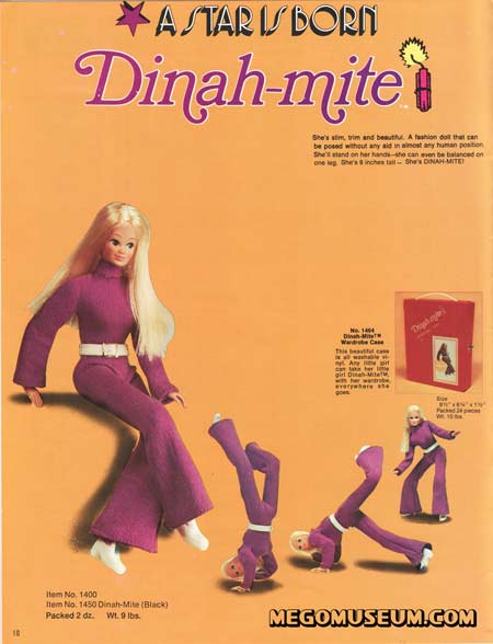 Mego 1974 Dinah Mite Catalog Page