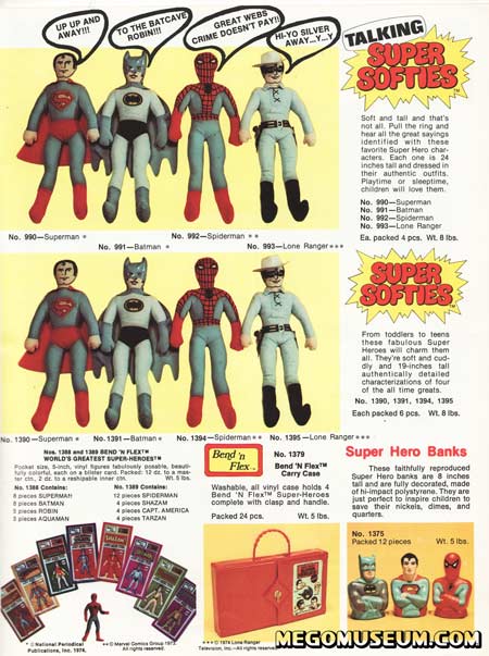 The Mego Super Softies and Talking Super Softies were a bomb for Mego. The Supervator was one of Mego's first playsets