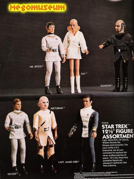 The 12 inch Star Trek line in their 12