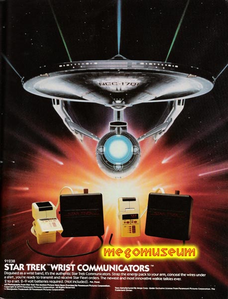 Communicators were very similiar to ones released by mego for the Black Hole