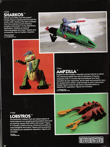 Lobstros, Ampzilla and Sharkos were all foreign releases