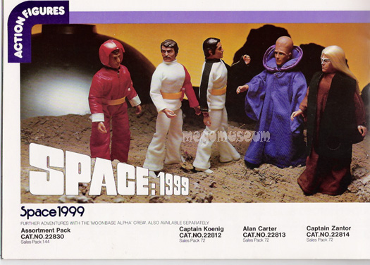 1977 Palitoy catalog shows the Mego Space:1999 line up
