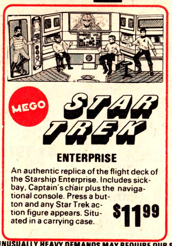 Mego Museum News: Childworld 1975 : Mego Star Trek Ad