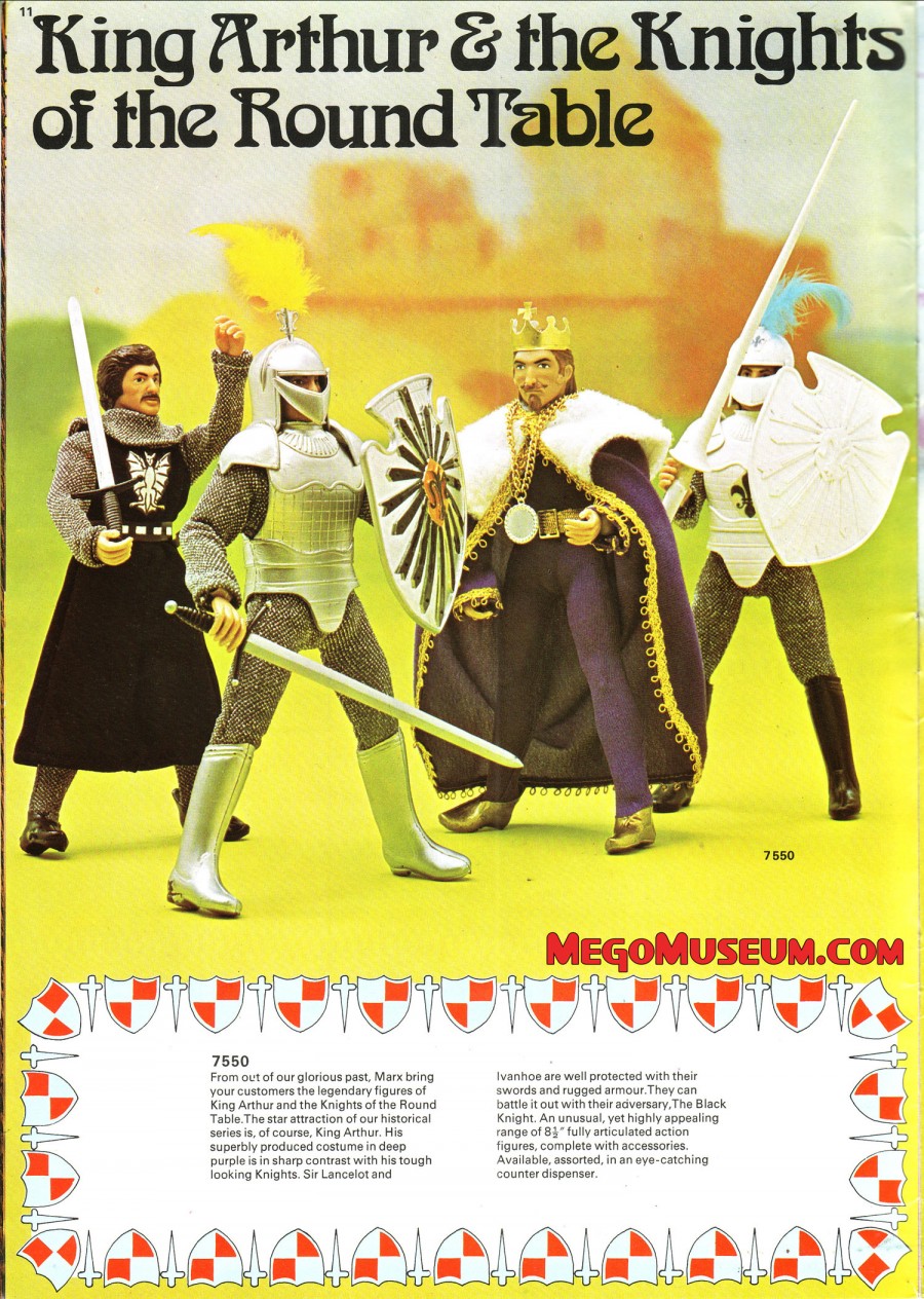 Mego Super Knights Test Shots from Marx Catalog Mego Museum Galleries