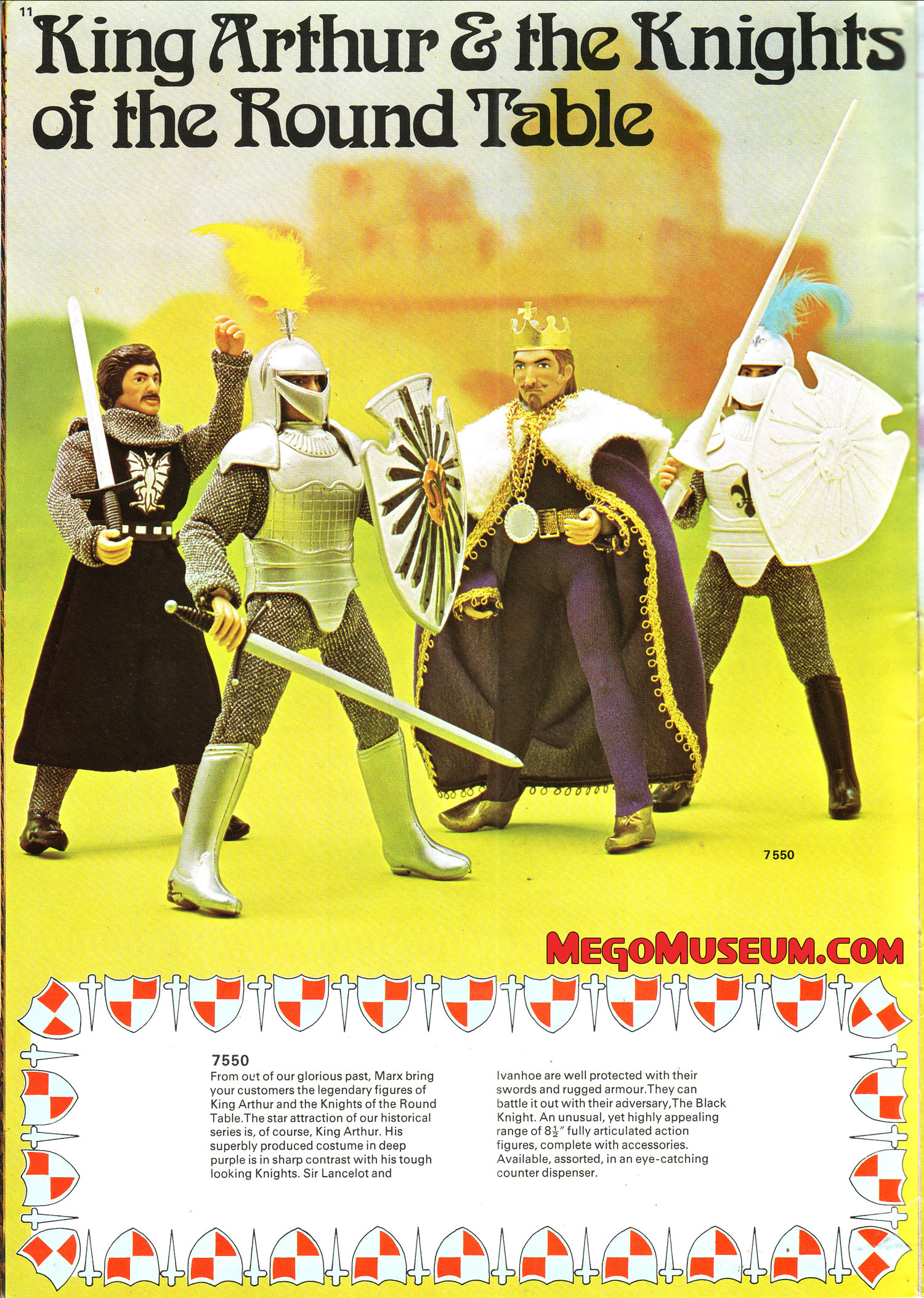 Mego Super Knights in the 1975 Marx Catalog