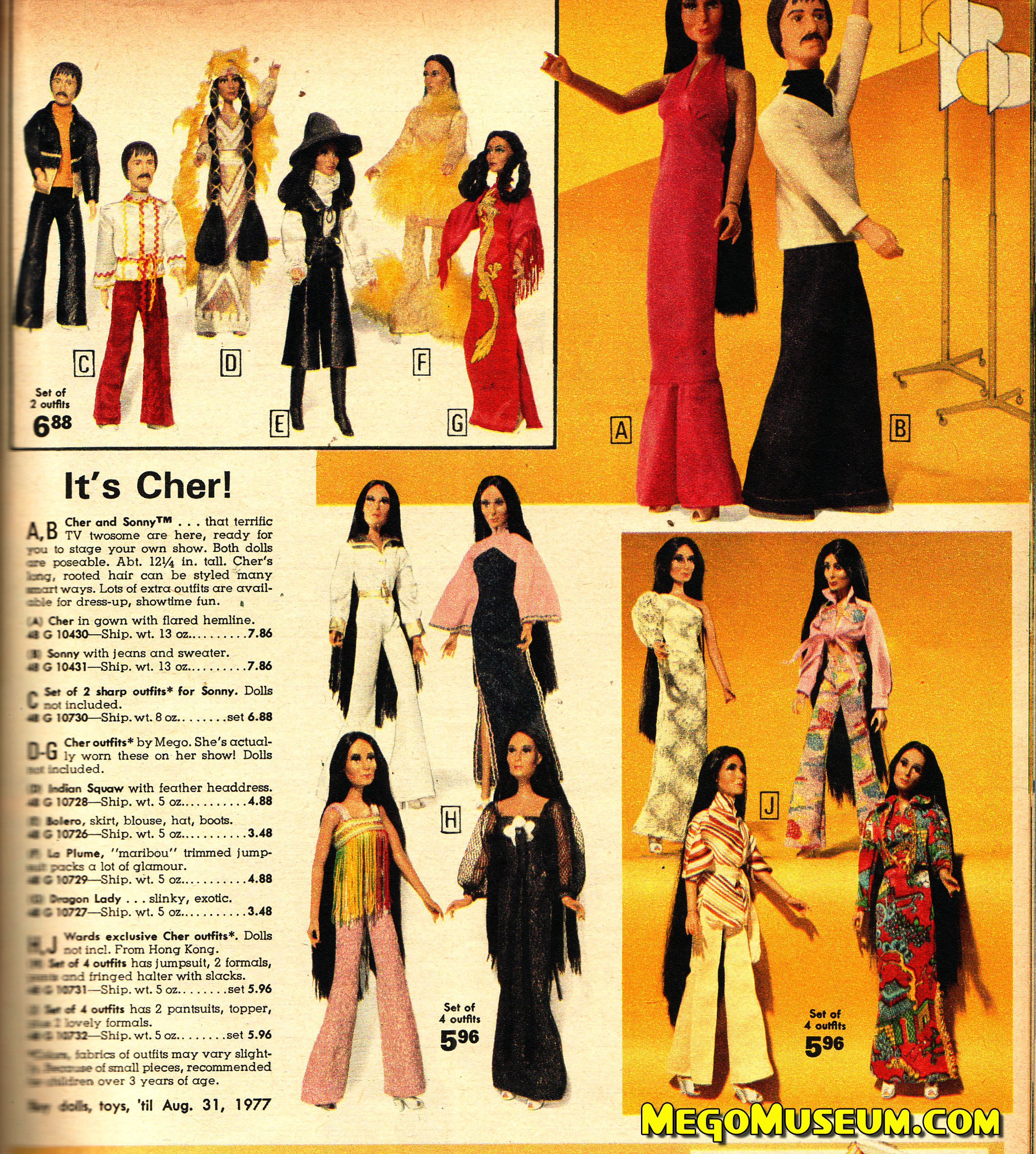 Sonny and Cher in the 1976 Ward's Catalog - MegoMuseum.com
