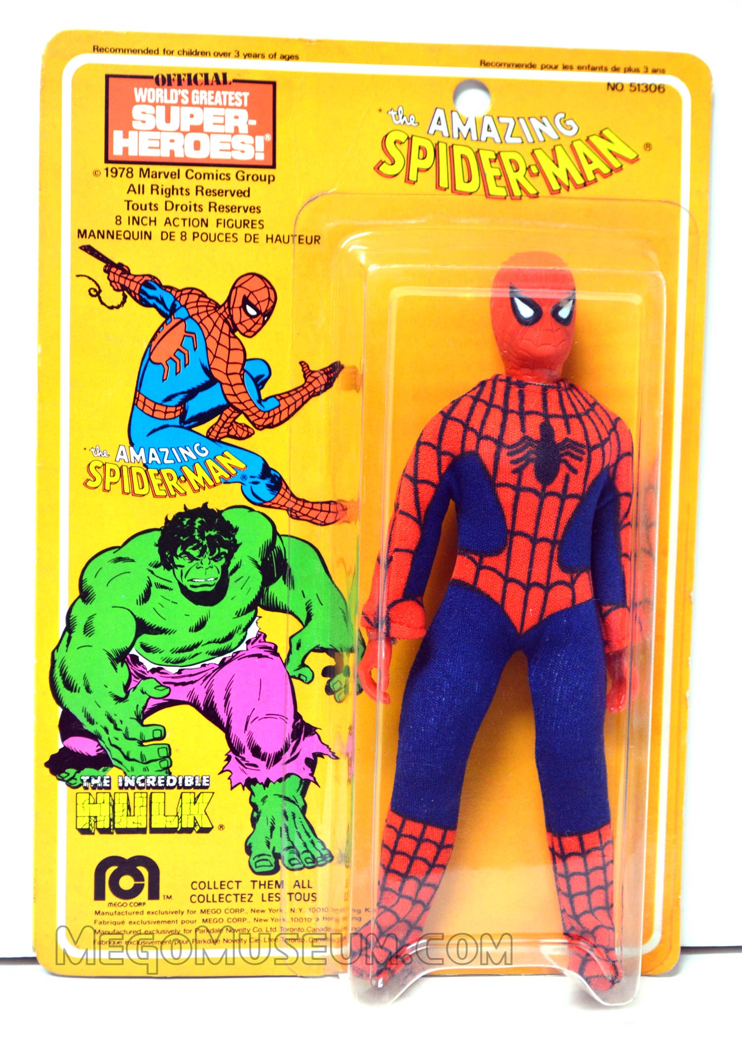 Mego Spiderman on Parkdale Novelty Card