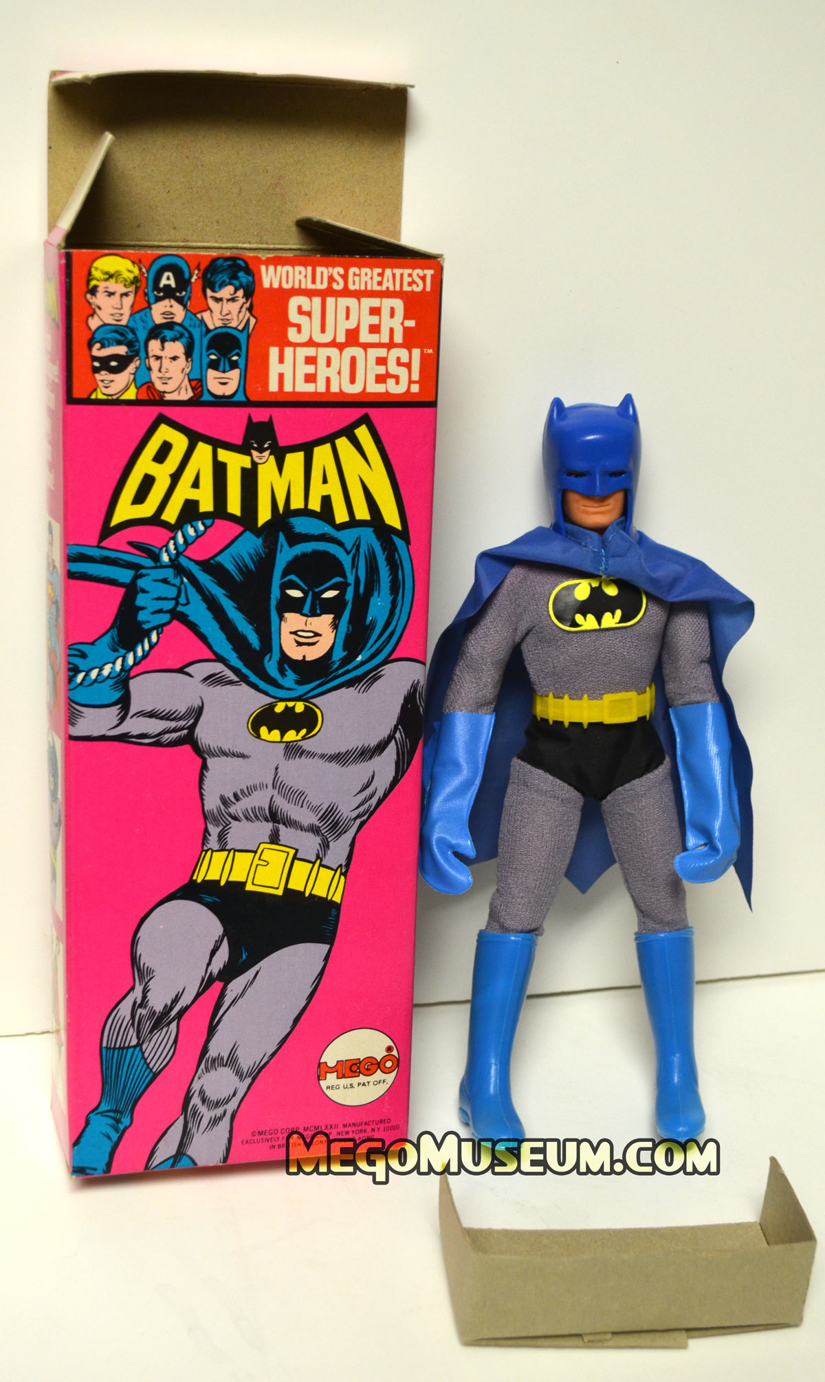 Mego Solid Boxed Batman (photo Courtesy of Mark Huckabone)