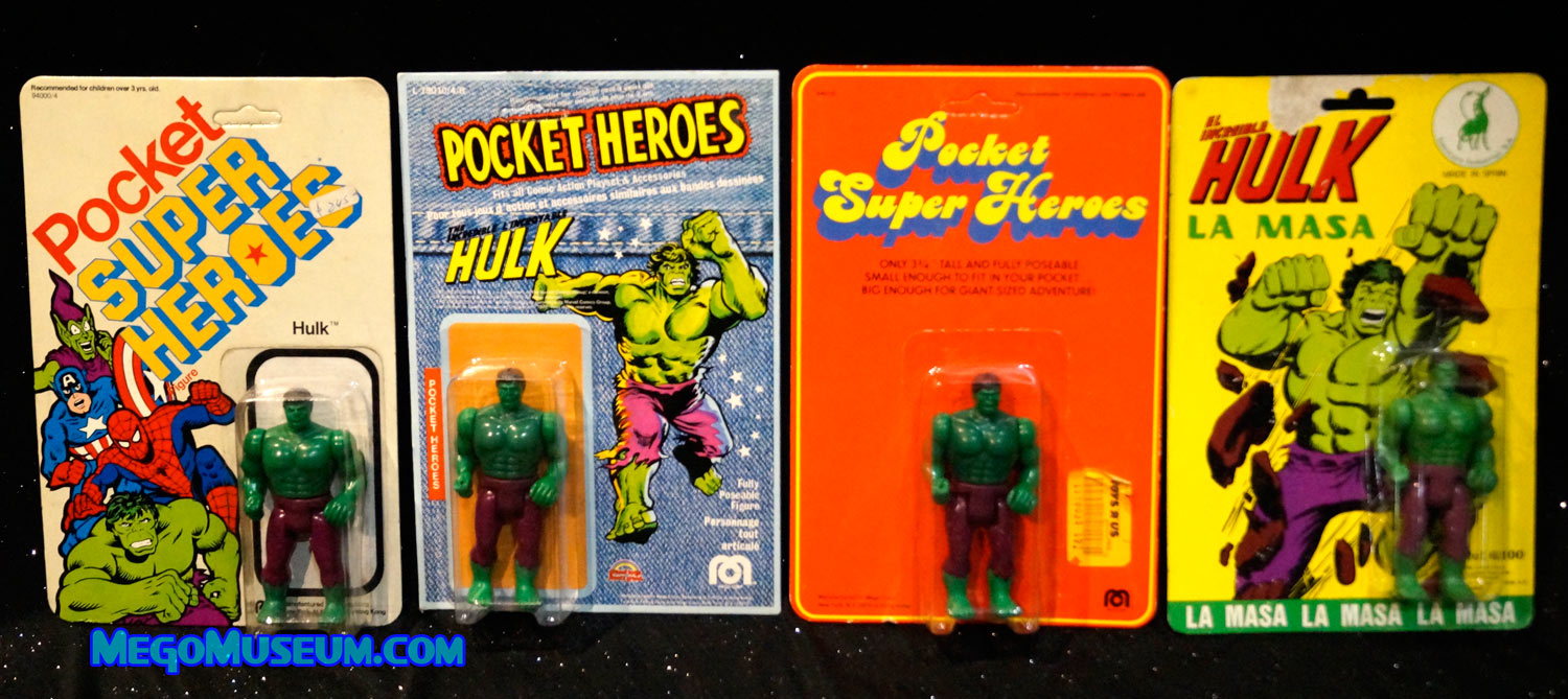 Mego Hulk on Spanish Pocket Heroes Card