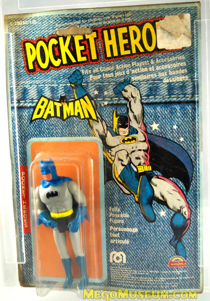 Mego Pocket Heroes Batman on Grand Toys Denim Card