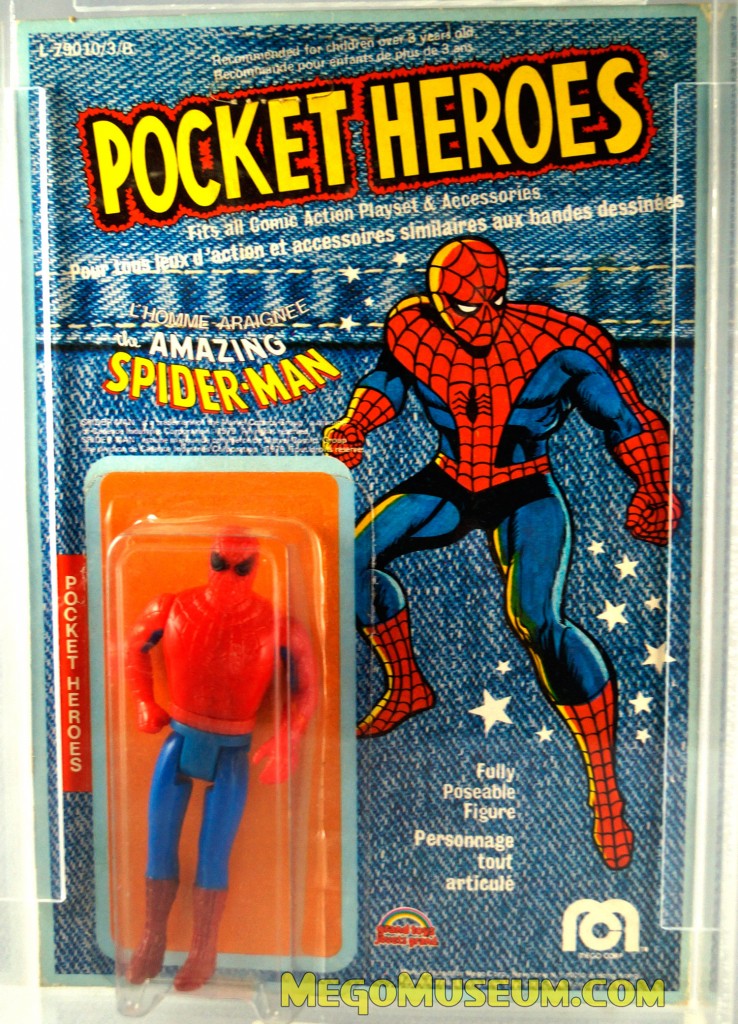 Mego Pocket Heroes Spider-Man Denim Card by Grand Toys Canada