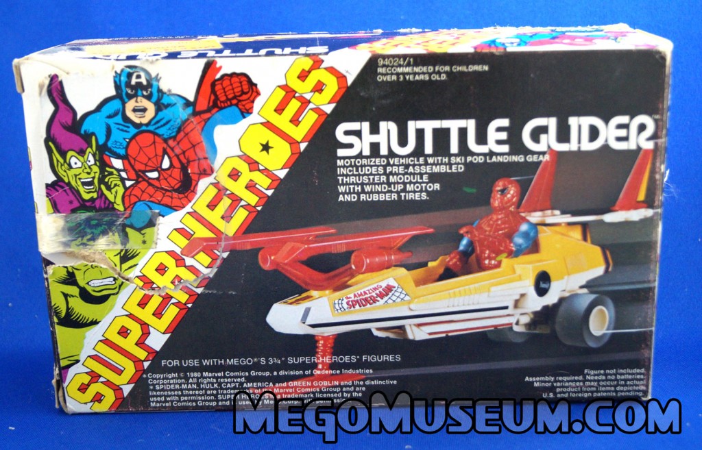 Mego Shuttle Glider vehicle for the Marvel Comics Superheroes